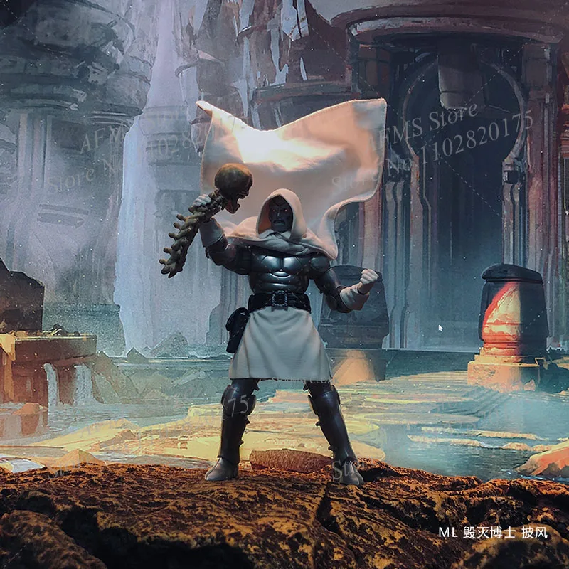 

Коллекционная фигурка в масштабе 1/12, накидка, белый плащ «Доктор разрушения», аксессуар с железной проволокой, подходит для 6-дюймовой экшн-фигурки, тело куклы