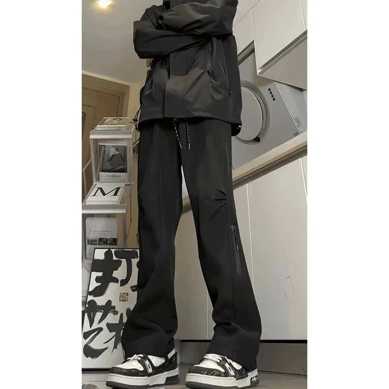 2025 Spring and Autumn Mountaineering Outdoor Casual Pants Men Trendy Brand Loose and Versatile Quick Drying Sports Pants