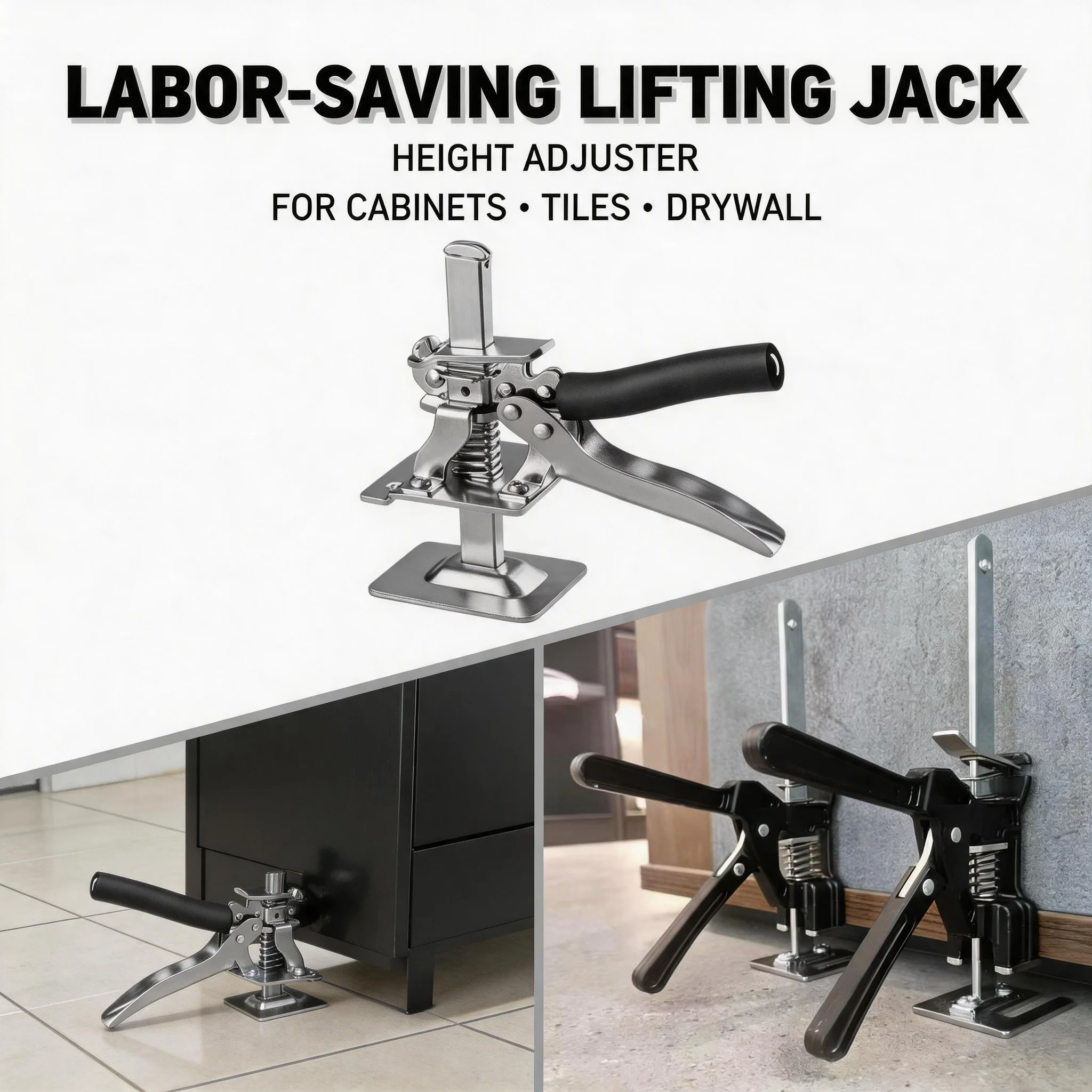 1PCS/2PCS Labor Saving Drywall Lifter Arm Jack Door Panel Cabinet Board Lifting Tool Tile Height Adjuster Elevator