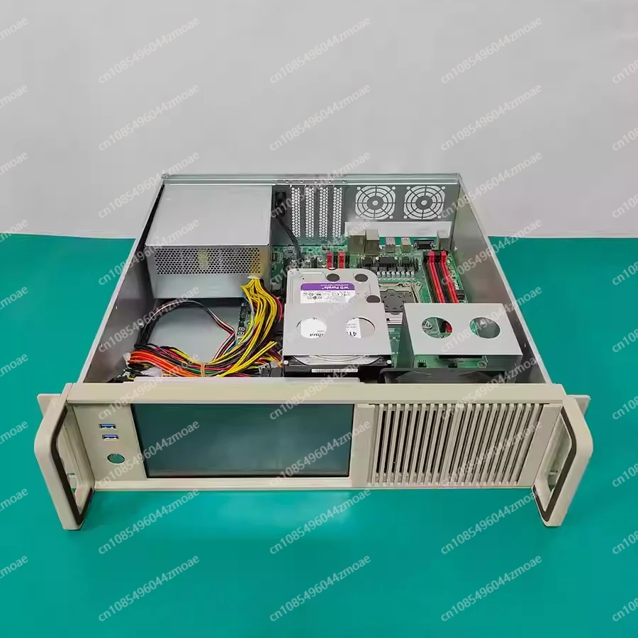 

3U industrial control chassis - aluminum profile, 8.9 inch touch screen, ATX main board compatible