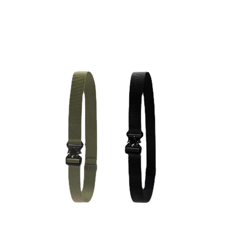 New Tactical Belt 125cm Alloy Buckle, Sturdy and Durable Quick Opening and Closing Infinite Buckle Precise Adjustment