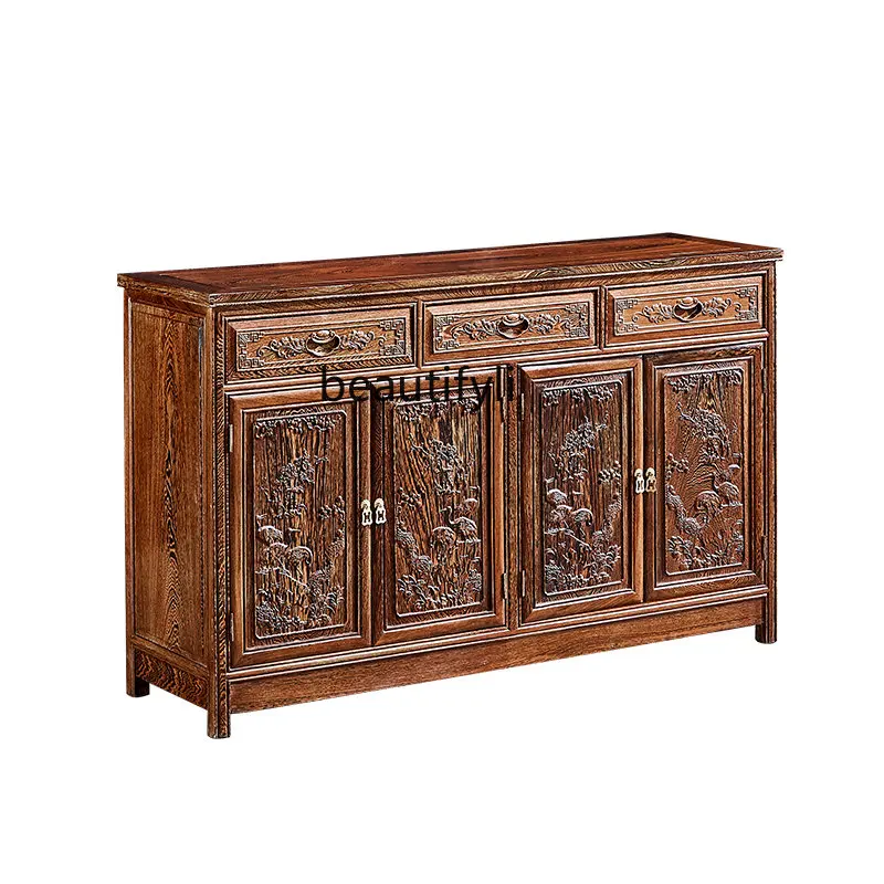 

Rosewood Sideboard Locker Sideboard Cabinet in Chinese Antique Style Carved Classical Cabinet Solid Wood Cupboard