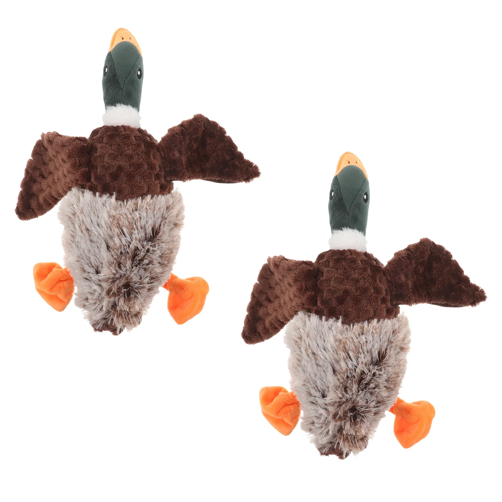 

2Pcs Dog Interactive Squeaky Chewing Teething Training Pet Bite Durable Indoor Outdoor Realistic Sound Visual