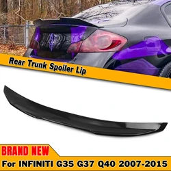 Car Rear Trunk Spoiler Wing Splitter Lip Duckbill Trim Flap Lid For Infiniti G37 G35 Q40 2007-2015 Nissan Skyline 4 DOOR Sedan