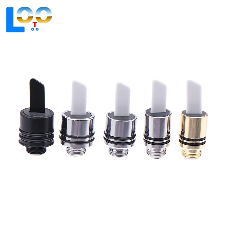 Solo cuchillo caliente 510 bobina de punta de calor de cerámica con tapa de cubierta 11,5mm 9,5mm herramienta accesorio de cera de corte negro y plateado