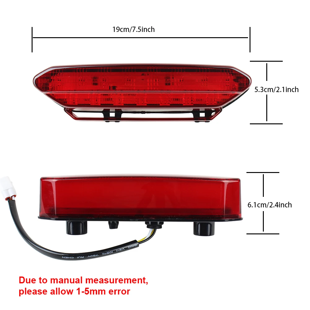 For Yamaha YFZ450 2006-2009 LED Tail Light Rear Brake Lamp 5TG-84710-21-00 ATV