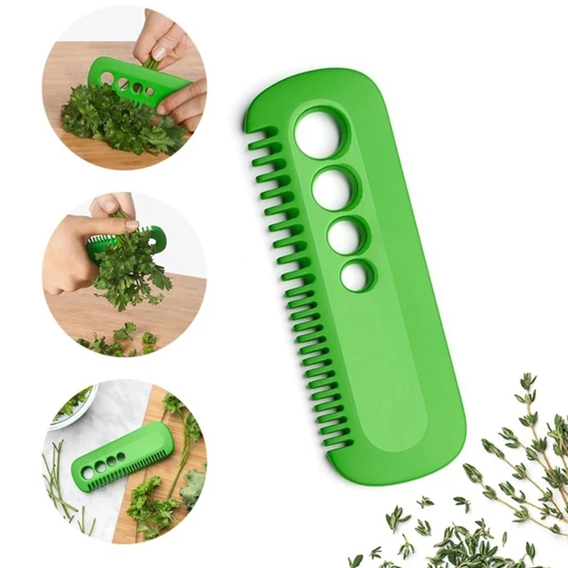 Handle Peeling Comb Peeler Fruit and Vegetable Slicer Mint Gadget Mini Vegetable Leaf Parsley Herb Stripper and Stem Remover