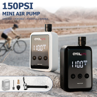 150PSI Cordless Tire Inflator LED Display Screen Electric Air Pump USB Rechargeable Wireless Air Pump for Moto Bike Car Tyre