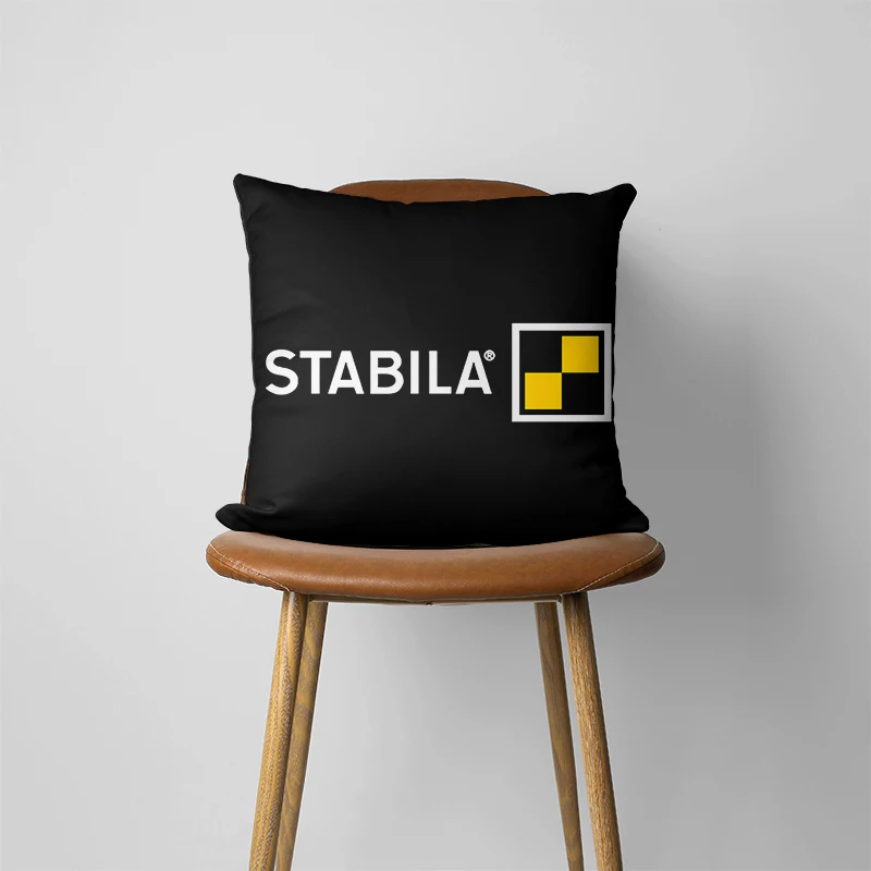 Stabila logo Pillow Case Home Decorative Gift Sofa Car Super soft Cushions Square Pillowcase Chair Pillow Cove 554