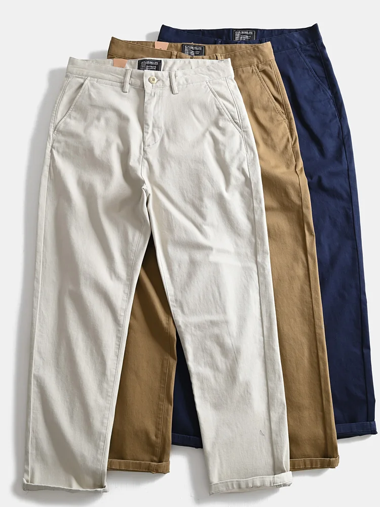 

Мужские повседневные брюки свободного кроя в стиле ретро, для активного отдыха и работы, в японском стиле, из хлопка и полиэстера...