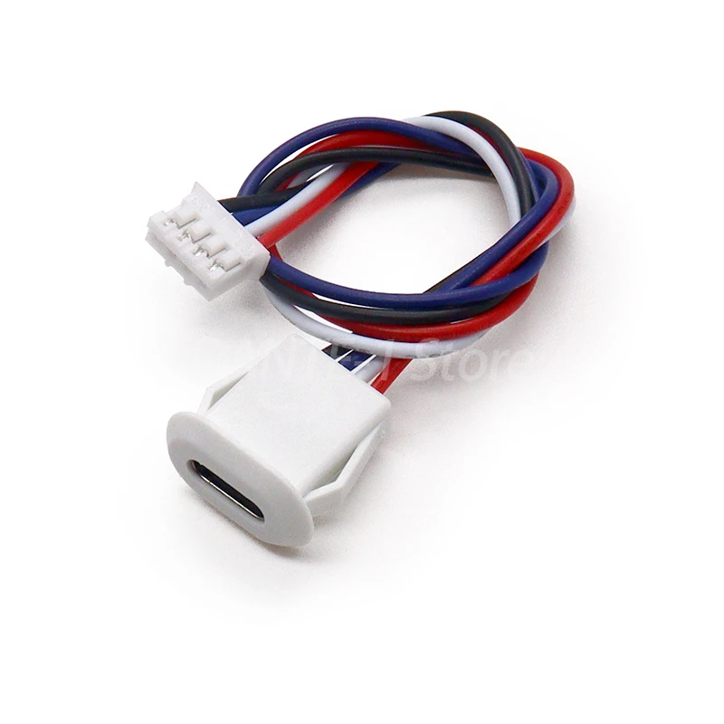 USB TYPE-C female connector with cable, waterproof type, waterproof TYPE-C cable