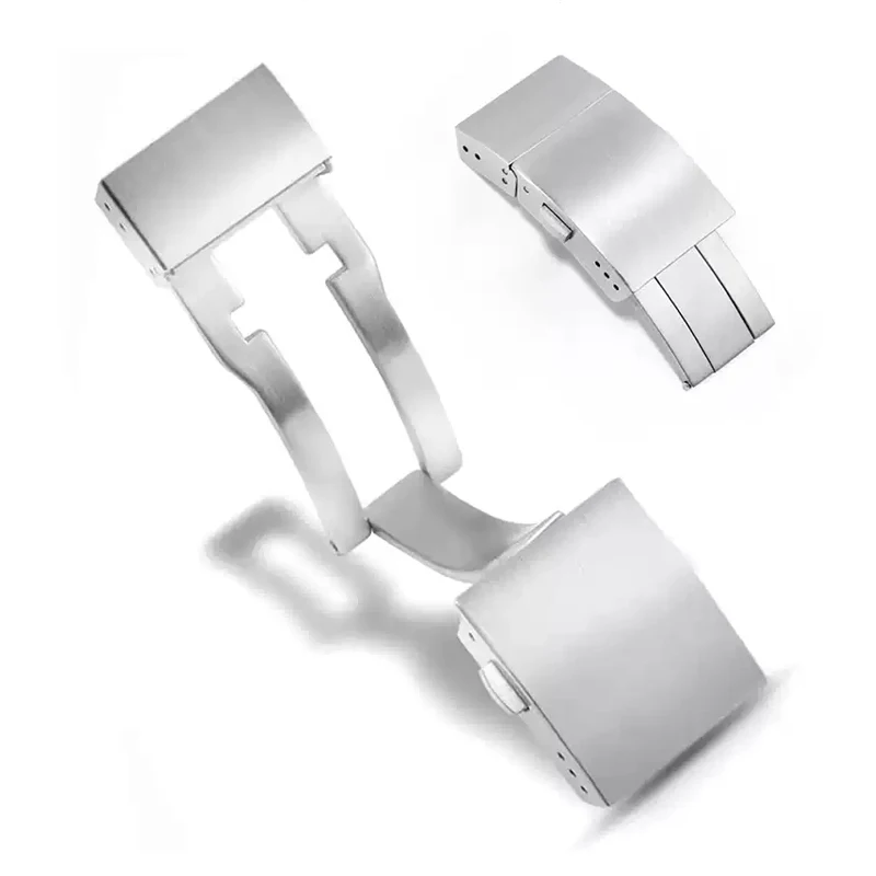 

Thickened 316L Stainless Steel Foding Buckle for Longines Rubbe Watchband Hydroconquest L3 Strap Foldover Butterfly Clasp