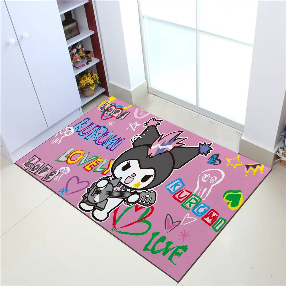 Welcome Home Kuromi Kitchen Carpet Carpet Living Room Mat Absorbent Bathroom Rug Entrance Doormat Floor Mats Anti Slip Mat Rugs