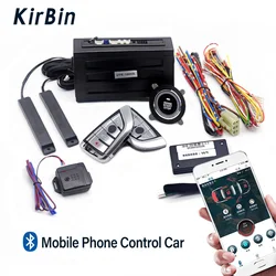 Universal Car Alarm AutoStart System APP Remote Control Engine Ignition Kit Push One Button Start Stop System Car Accessories