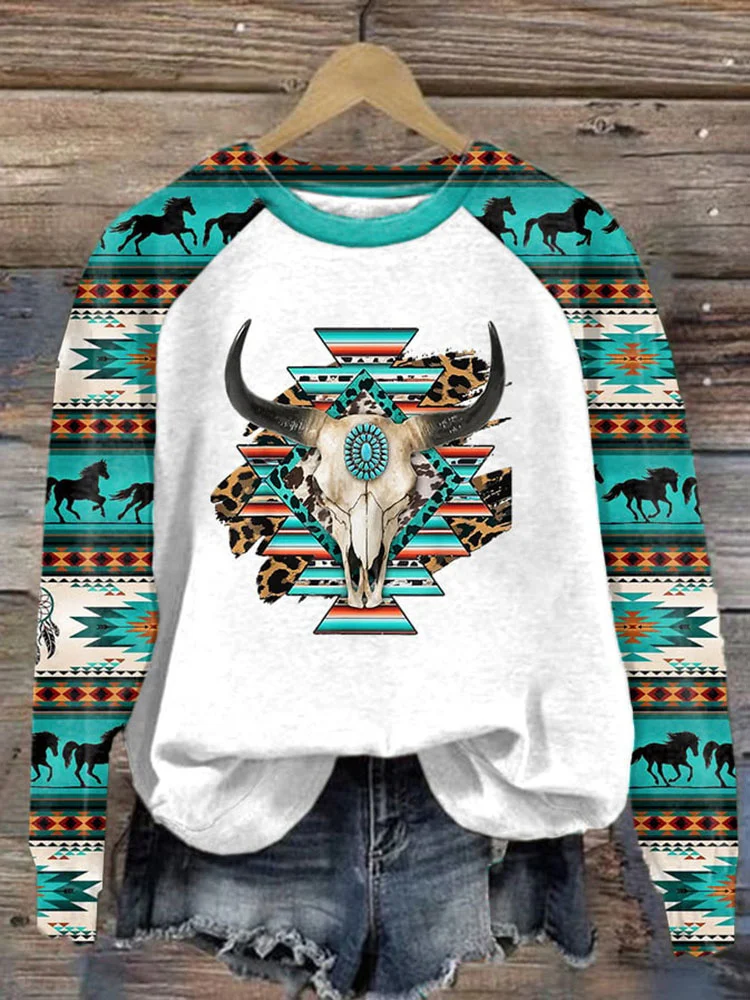 Suéter de cuello redondo con estampado de gato de dibujos animados para mujer, Jersey informal de manga raglán, Top de otoño