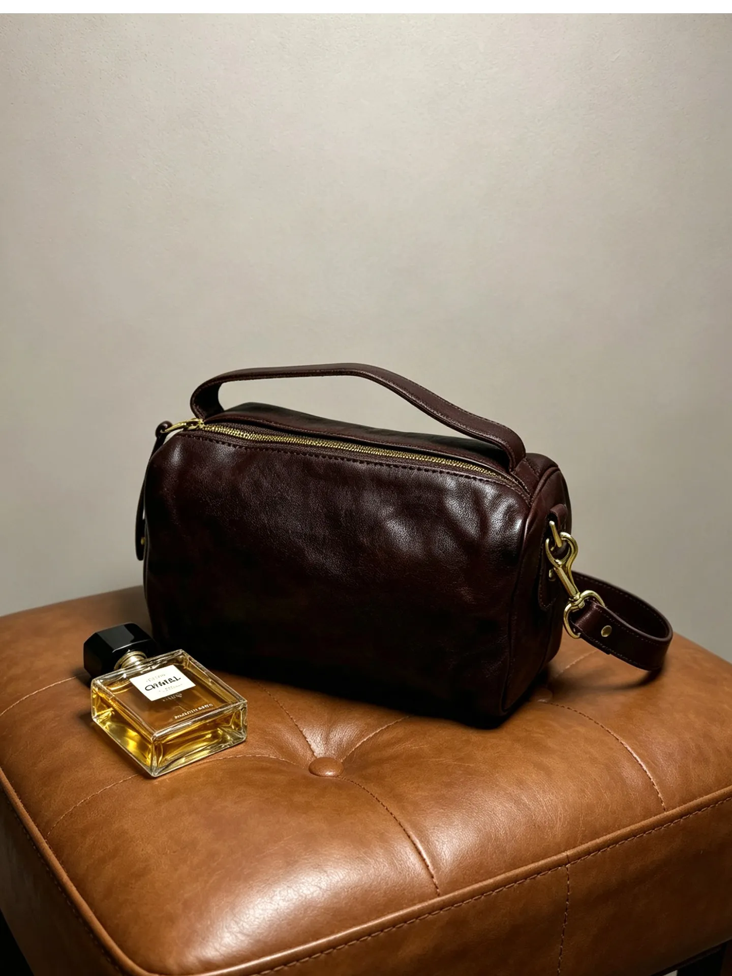 PNDME lässige, handgefertigte Damenhandtasche aus pflanzlich gegerbtem Leder, niedliche Handtasche für Wochenendpartys, luxuriöse kleine Umhängetasche aus echtem Leder für Damen – Detail 6