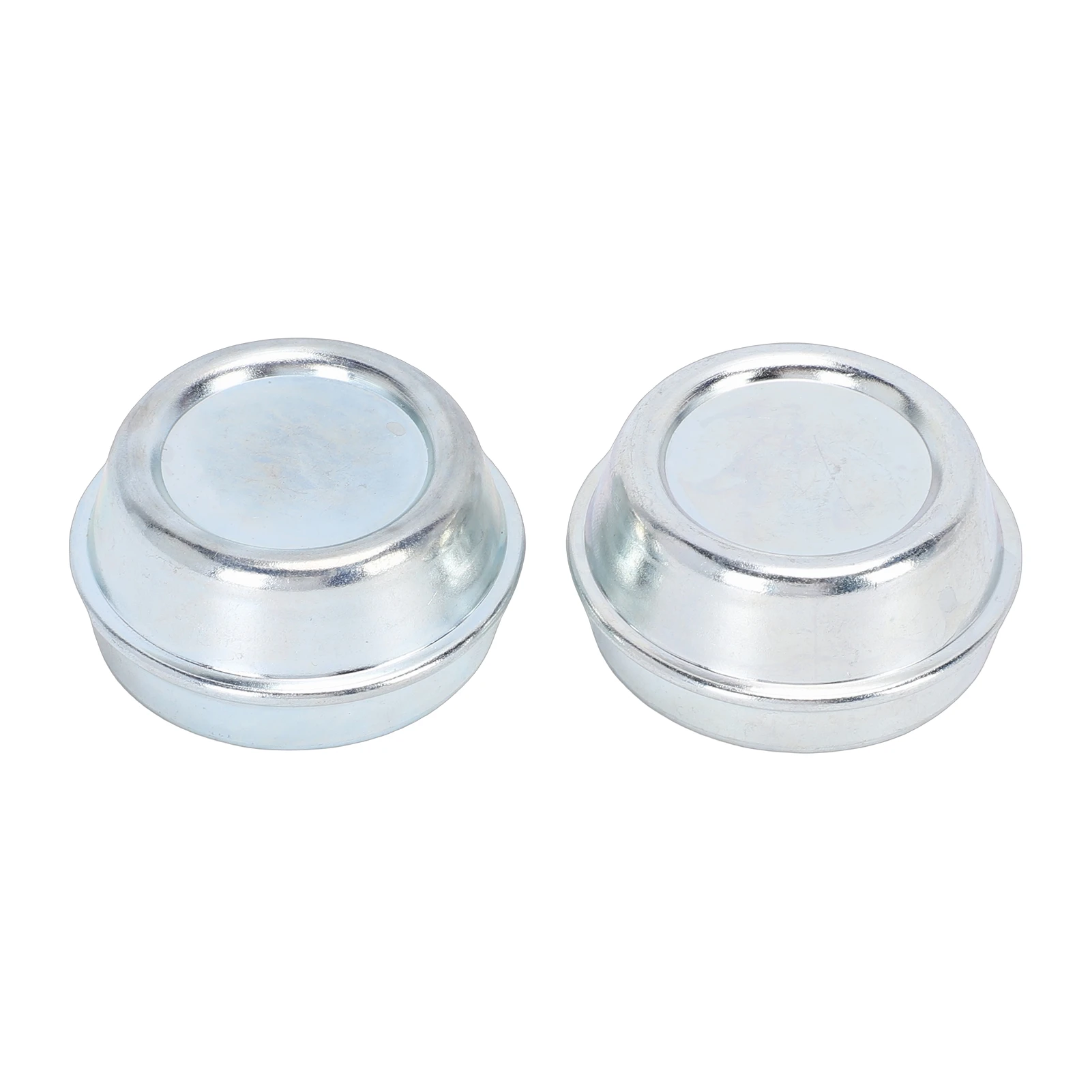 2pcs 48mm Trailer Hub Dust Cap Galvanized Steel Trailer Wheel Hub Grease Cover Replacement for Alko Trailer Wheel Hub