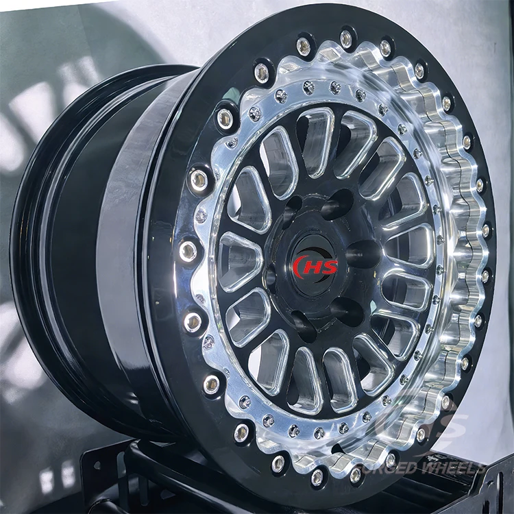 6*135 6*139.7 Drag Racing Custom Beadlock Forged Wheels Rims for  C8 Z06  C8 Z06 Challenger SRT GT-R R35 WRX STI