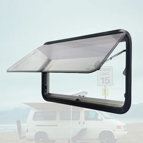 Hot Sale 1300*600mm Aluminum Alloy RV Round Corner Window For Modern Campers - Durable & Waterproof