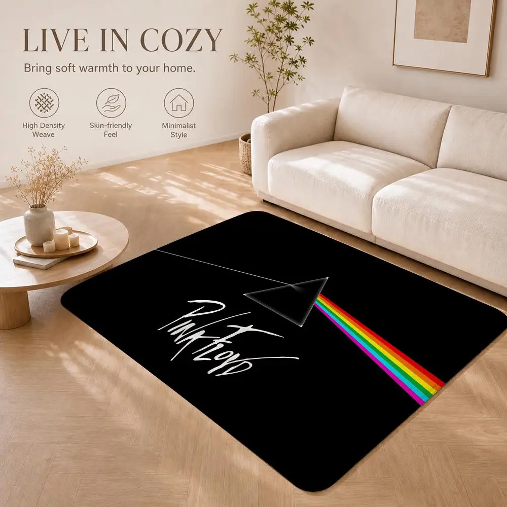 Progressive Rock Band P-Pink Floyd Floor Mat Non-Slip Absorbent Floor Mat Decorative Rug for Home Bathroom Bedroom Entryway