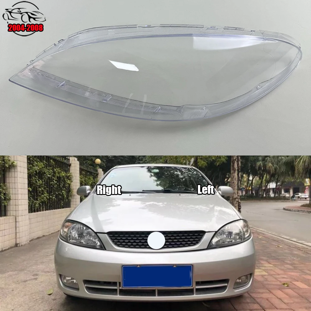 For Buick Excelle HRV Hatchback 2004-2008 Front Headlamp Cover Transparent PC Lampshade Headlight Shell Lens Plexiglass