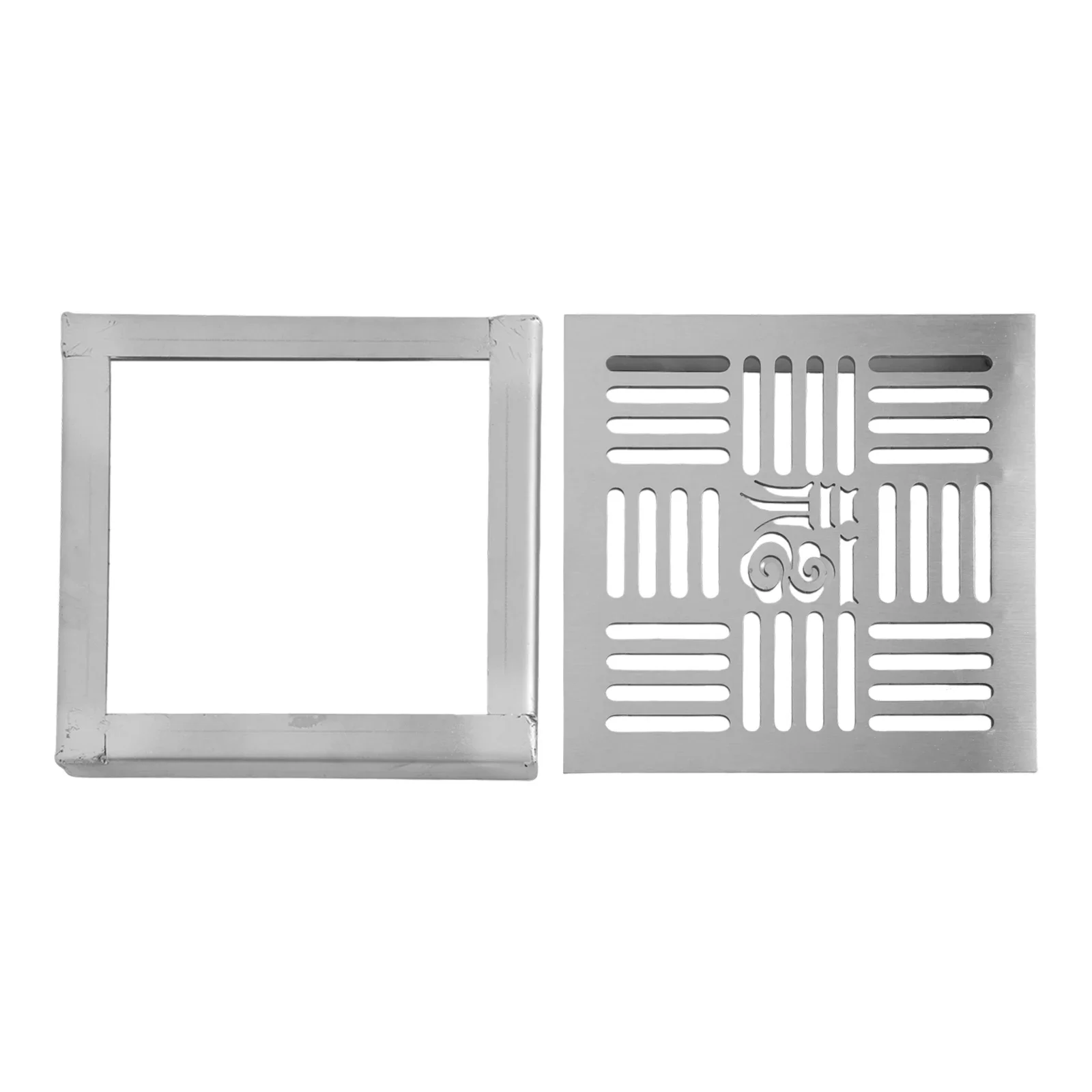 Decorative Stainless Steel Drain Cover Rainwater Drain Cover Stainless Steel Drain Grate Salt Resistance Versatile Outdoor Use