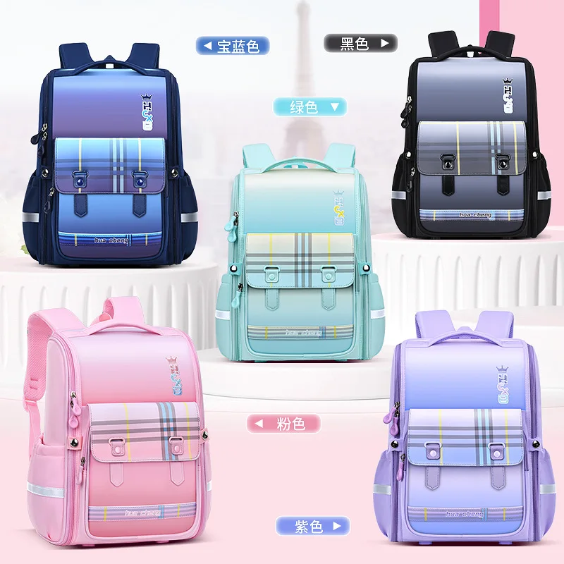 

Fashion Cute Primary School Bag Decompression Protect Spine Student Boys and Girls Children Large Capacity Waterproof Schoolbags