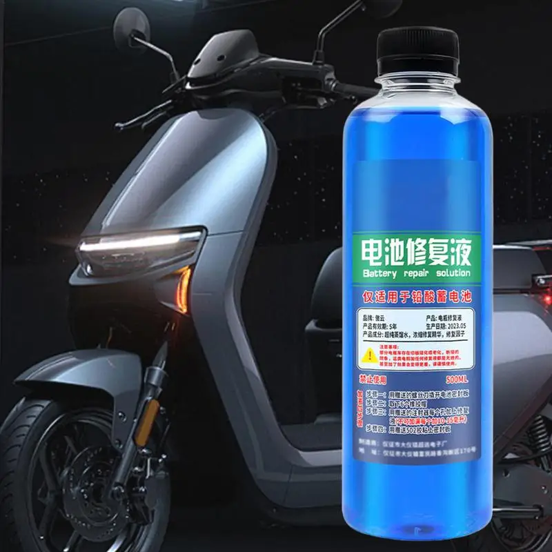 500ml E-Bike Battery Renew Solution Water-Based Liquid Restore Solution Battery Additive and Terminal Cleaner for Battery Health