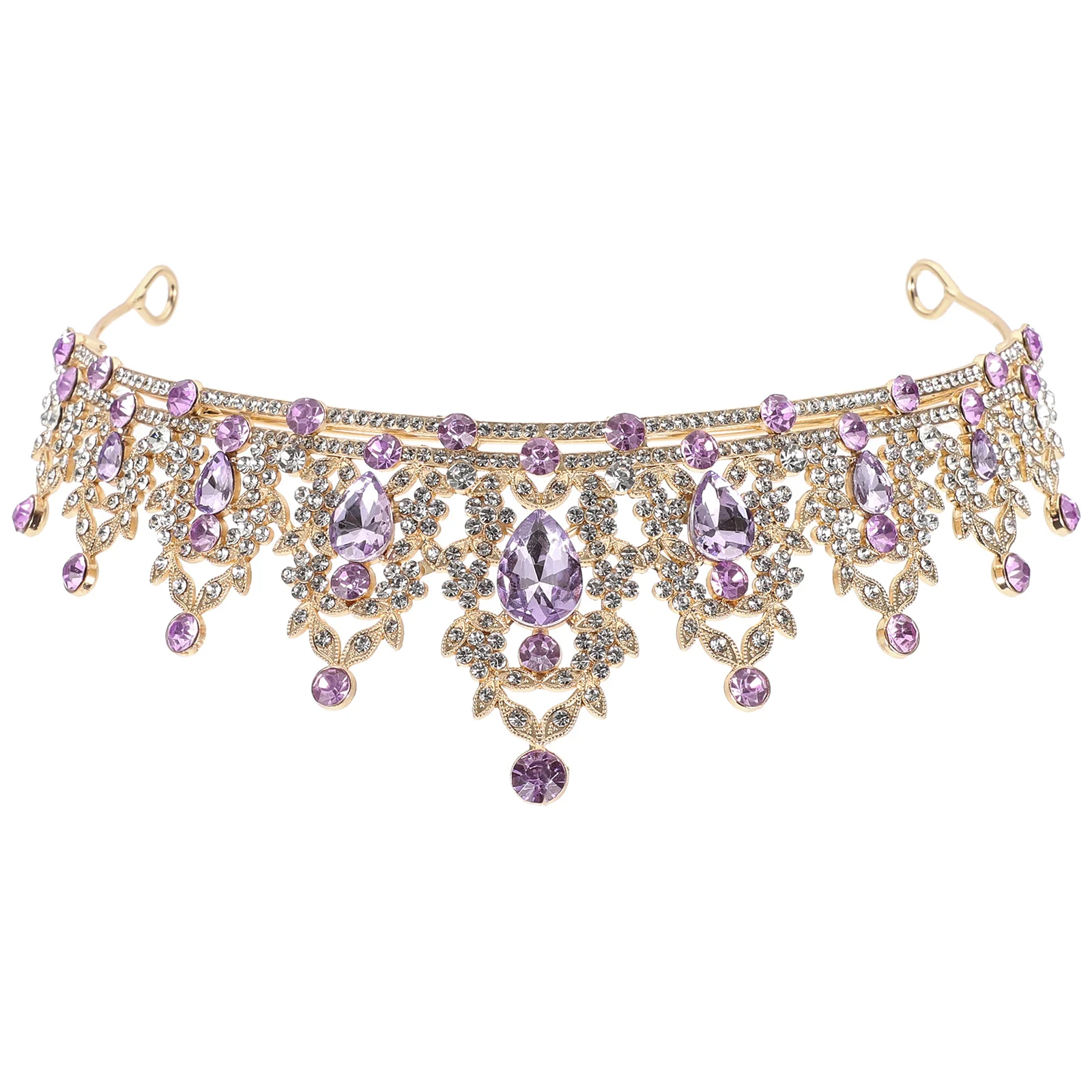 

Rhinestone Crown Hair Tiaras Crowns For Women Accessories Women Headpieces Wedding Tiaras Crowns Bride Elegant Chic Party Prom