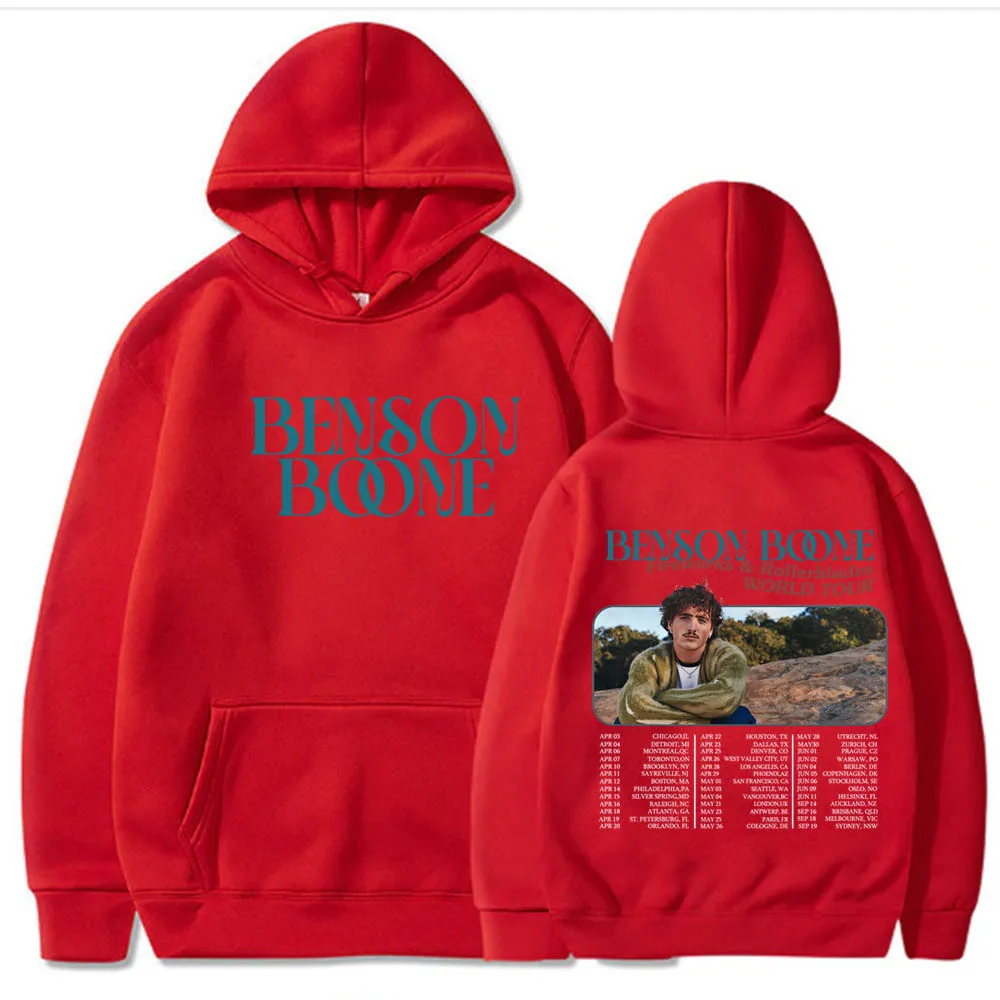 Fireworks & Rollerblades Benson Boone 2024 Tour Pullover Hoodie Fireworks & Rollerblades  Men Hoodies Sudaderas