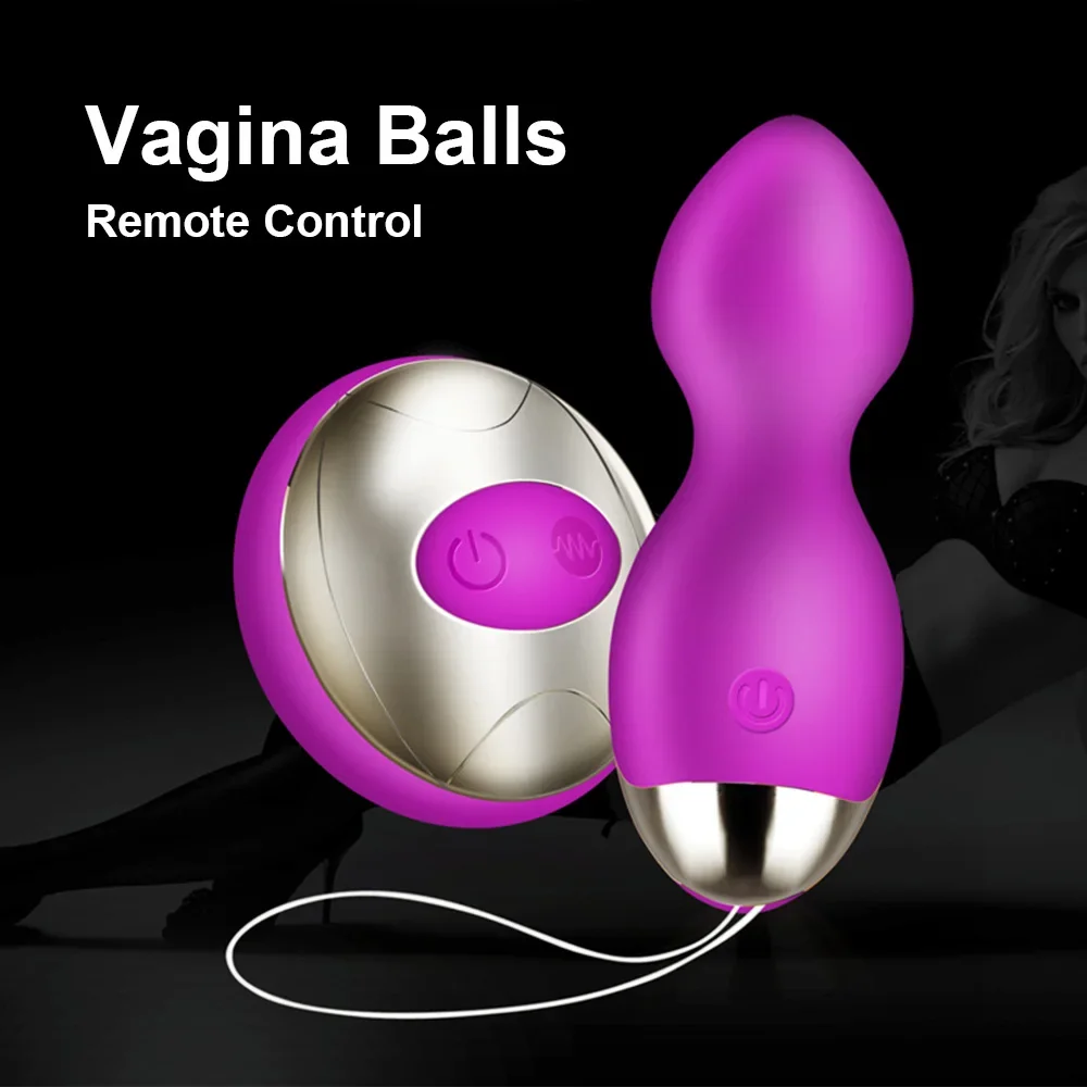 Vagina Balls with Remote Control, Waterproof Bullet Vibrator for Women, Female Clitoral G-spot Vibrating Massager Adult Sex Toys