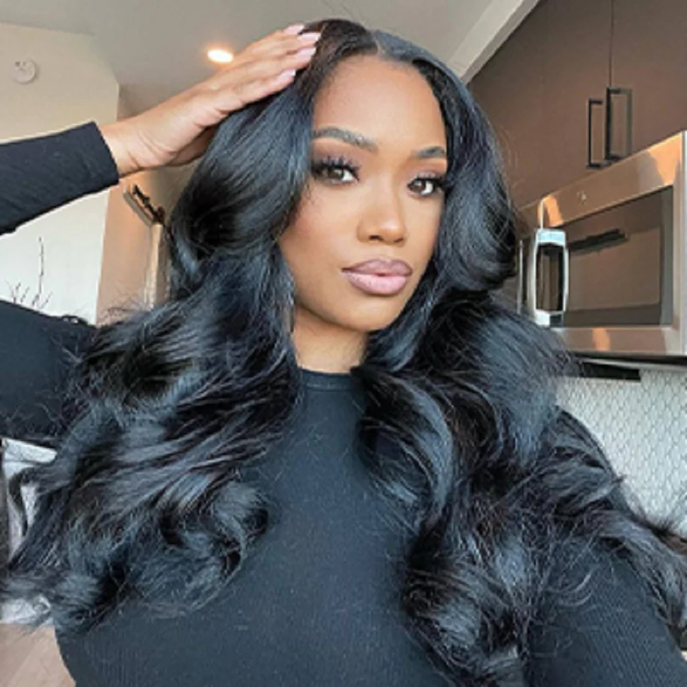 

Body Wave Brazilian Human Hair Glueless wig Body Wave 180% Density Pre Plucked 7x5 Inch 100% Brazilian Human Hair Glueless Wig