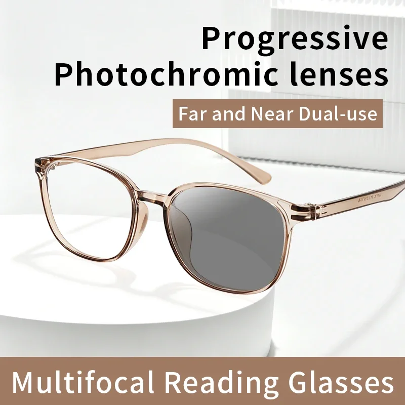 Progressive Photochromic Multifocal Reading Glasses Unixes Classic of Style Sunglasses Readers Outdoor Readers for Men Women