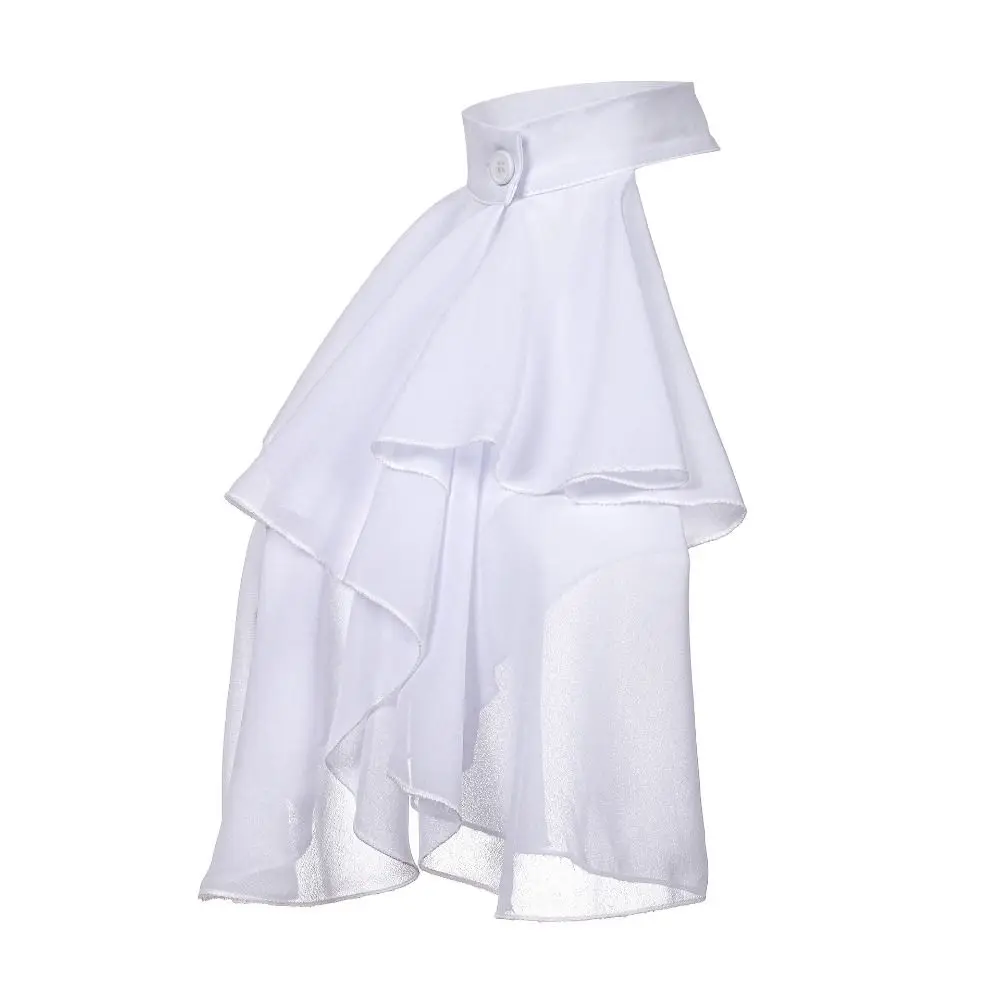 

Камея съемный кружевной воротник в средневековом стиле винтажный искусственный воротник элегантный викторианский костюм с рюшами на свадьбу