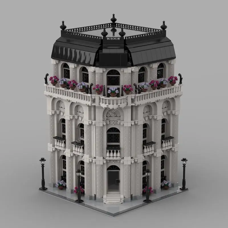 2788pcs kreativer Experte modulares Gebäude heißer Verkauf Straßen ansicht Modell Moc modulare Hausbau steine pädagogische Erwachsene Spielzeug GIF