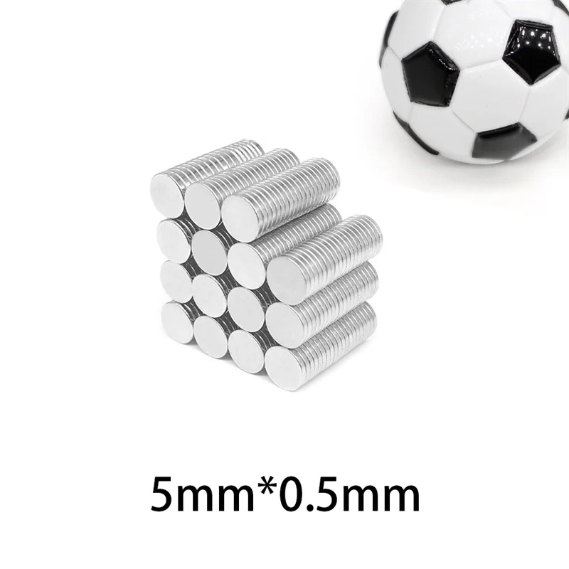 50~1000PCS 5x0.5mm Small Round Neodymium Magnet 5mm x 0.5mm Rare Earth Strong Powerful Permanent Fridge NdFeB Magnets