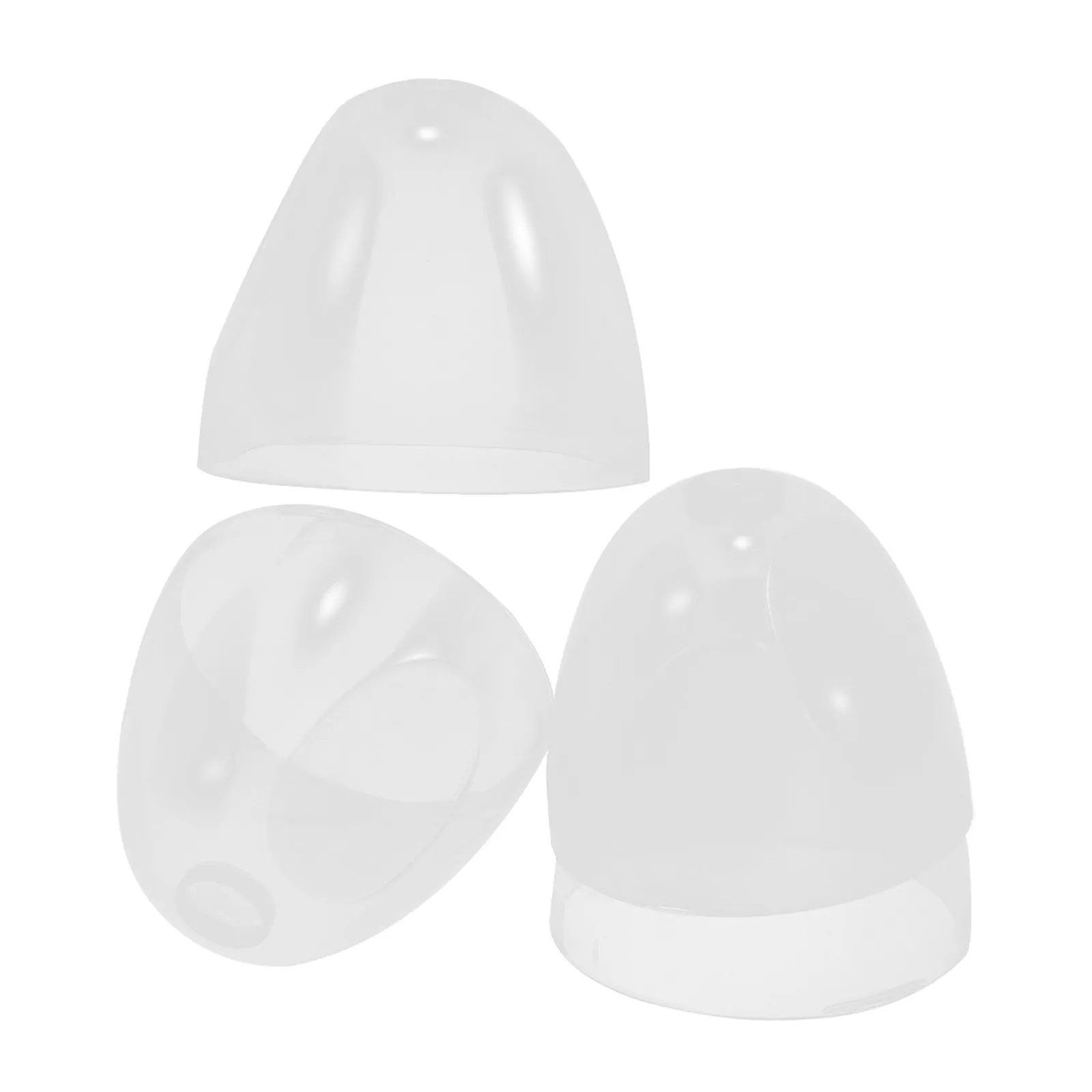 

4 pcs Baby Bottle Accessories Transparent Dome Caps for Feeding Bottles Replacement Lids Wide Neck Compatible Toddler Supplies
