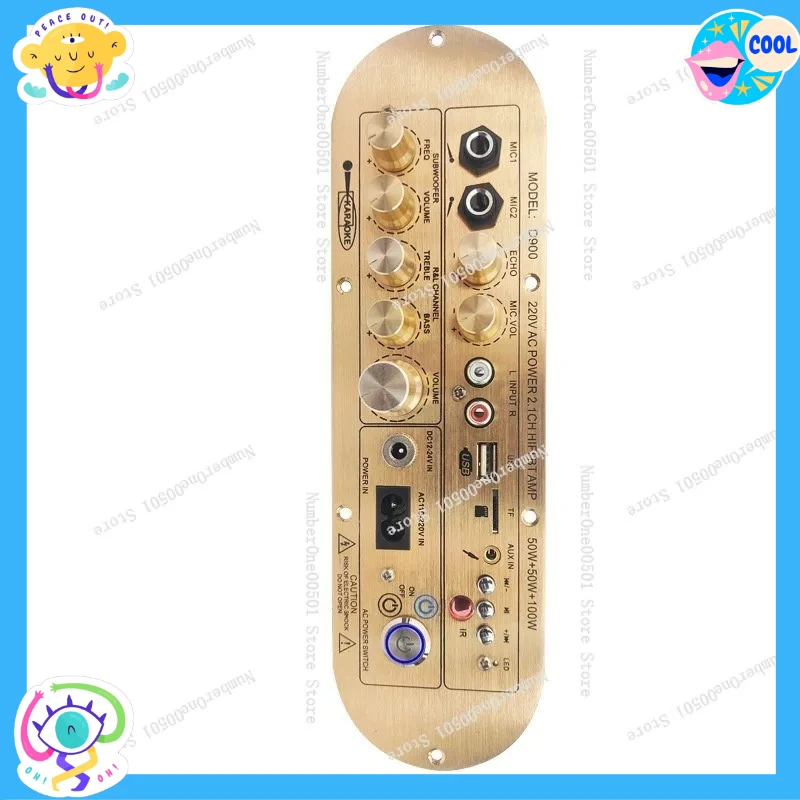 

D900 power amplifier board 2.1 channel Bluetooth power amplifier board high bass heavy subwoofer high power 3116