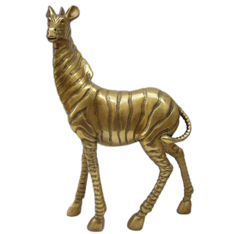 Pure copper horse metal craft animal sculpture home office desk decoration creative ornament