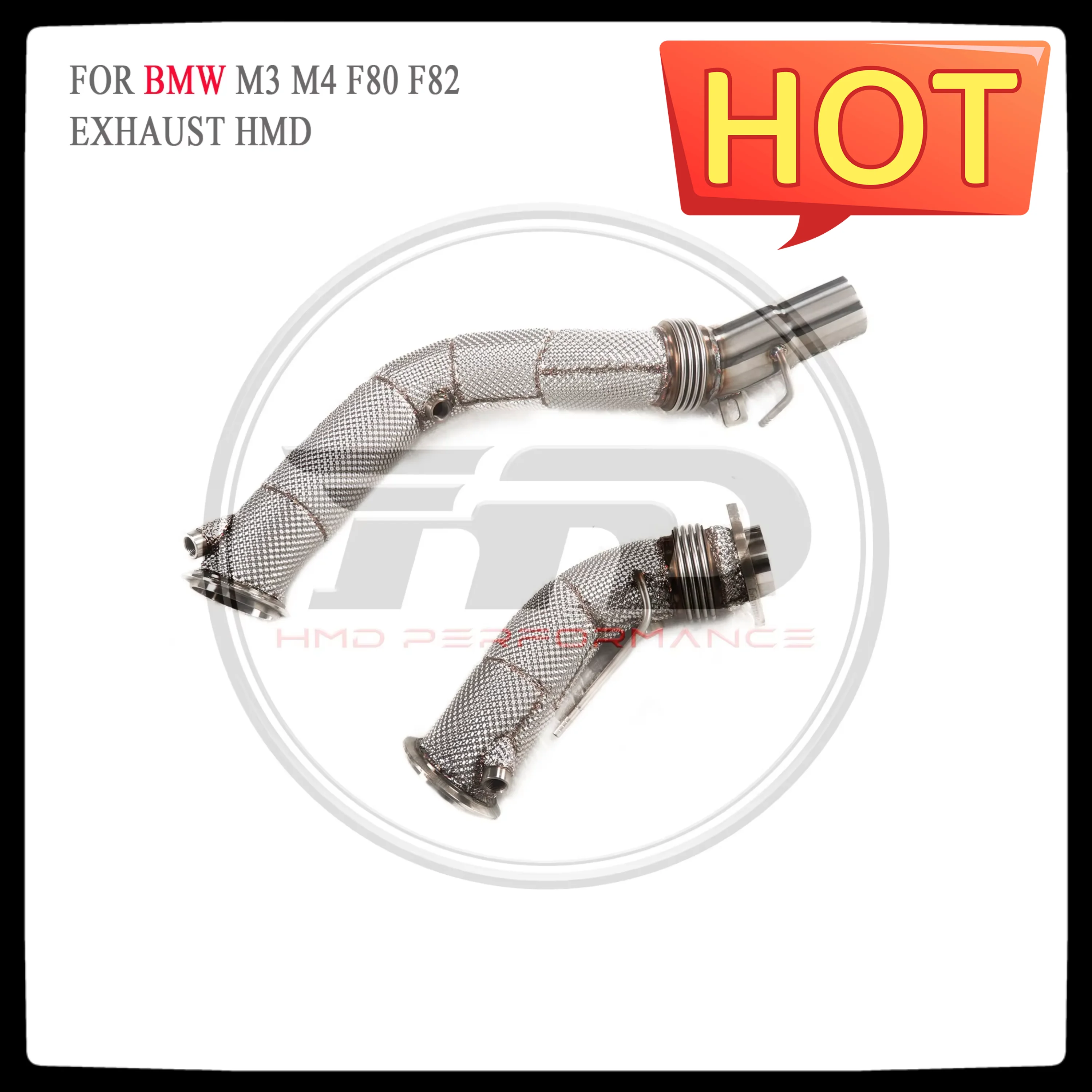 

HMD Exhaust System High Flow Performance Downpipe for BMW M3 M4 F80 F82 Car Accessories With Catalytic Converter Header with opf