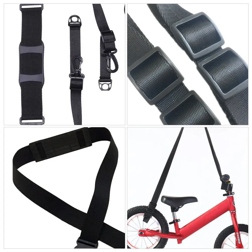 

2Pcs Adjustable Scooter Carrying Strap Nylon Shoulder Belt Wide Pad for Bike Balance Electric Scooter Carrying Handle