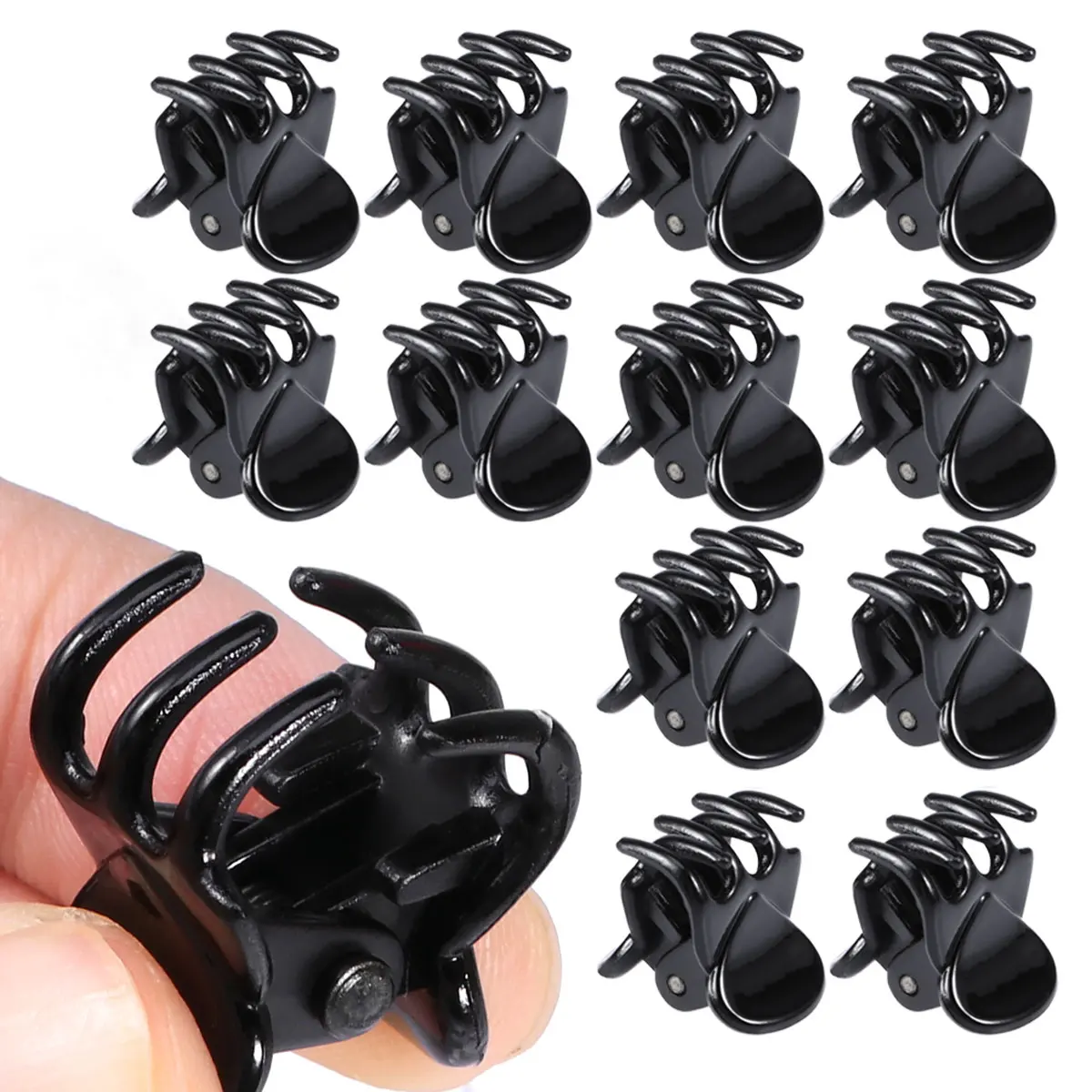 

12pcs Women Mini Mini Claw Clip Clamps Hair Accessories Styling Hair Clips Tool Women Claw Clips Durable Non Slip