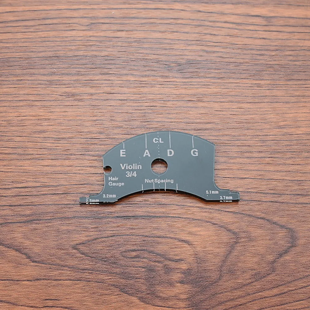 

Violin Measuring Tool Plastic Bridge Template For String Height Width Measurement Multifunctional Violin Repair Accessory