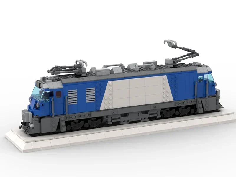 RailwayTrain Modell Modell HX Lokomotive Modell Moc Bausteine Geschenke Weihnachten Spielzeug DIY Montage Technologie Modulare Blöcke