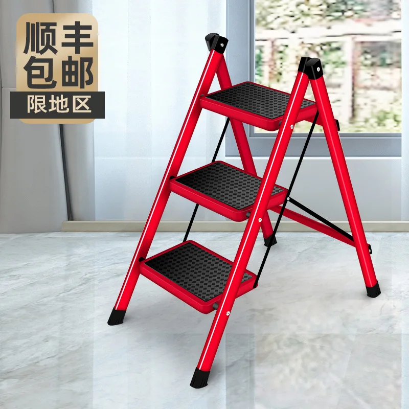 

Herringbone Ladder Folding Telescopic Indoor Staircase Multifunctional Thickened Ladder Household Lifting Stainless Steel Five-s