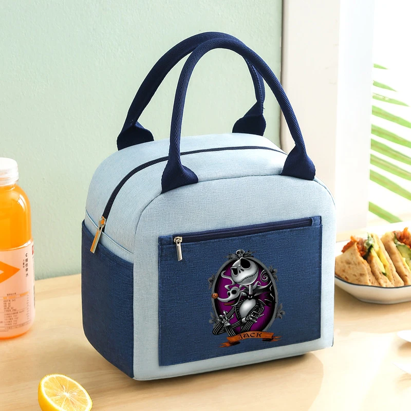 

Disney Nightmare Before Christmas Student Lunch Bags Anime Cartoons Kids Teenage Lunch Food Drink Thermal Insulated Carrier Case