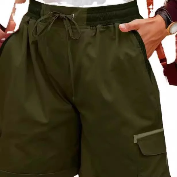 High Waisted Women's Work Pants Cotton Linen orts Casual Loose Fit Polyester Fiber l Waist Country Sle Spring 