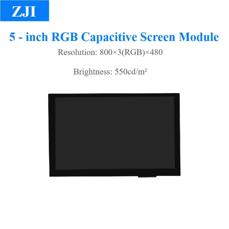 

TLM5DRGBXR1L 5 Inch RGB Capacitive Touch Screen 800 * 480 40P LCD Color Screen LCD Display Module