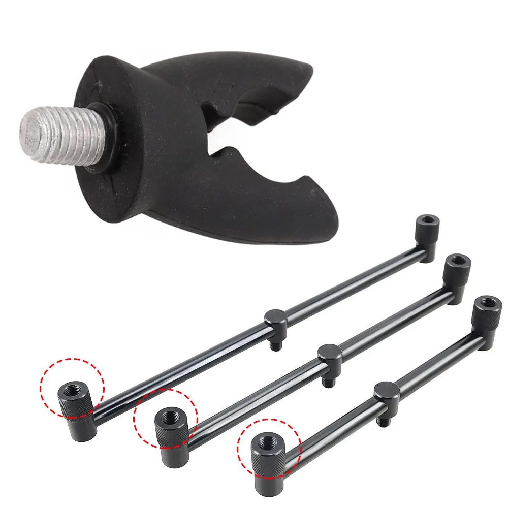 

2pcs Carp Fishing Rod Rest Bracket Head Rubber Gripper Noctilucent Fishing Pole Silicone Stent Head Tool for Fishing Alarm