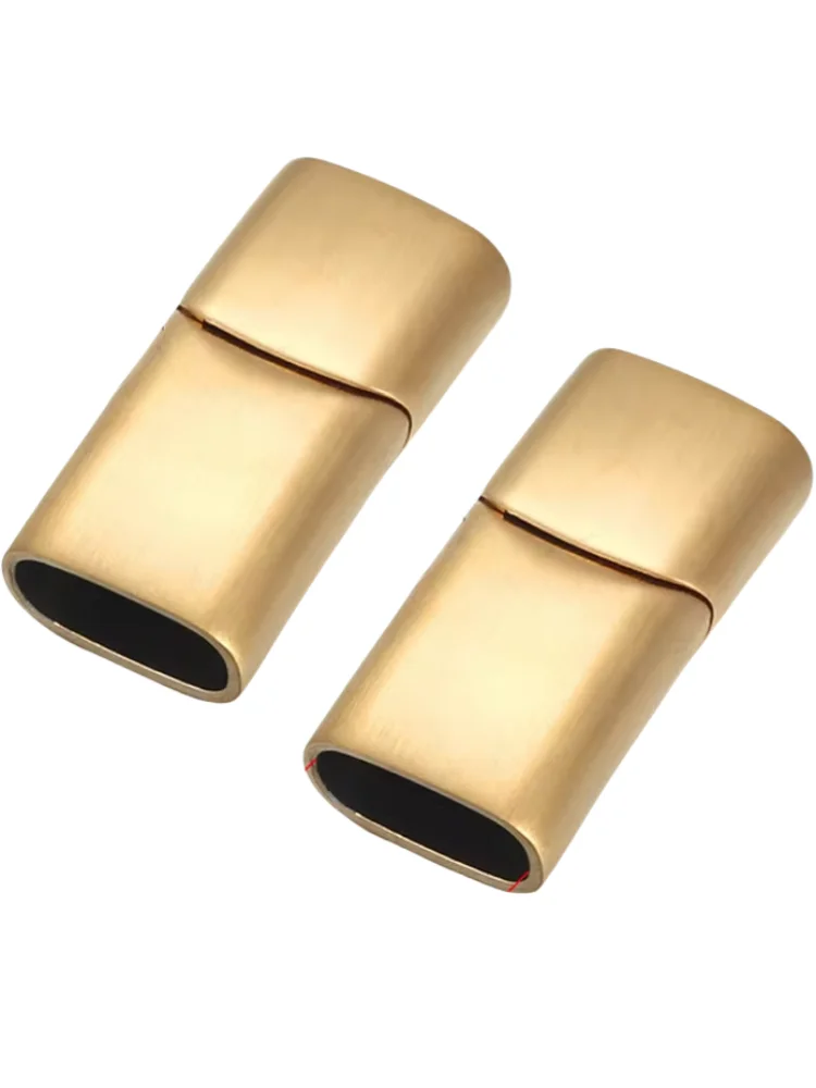 NONE 10Pcs/Lot Edelstahl magnetische Verschlüsse für DIY Leder Armbänder Seil Charms Connector Schnalle Schmuck machen Zubehör 5